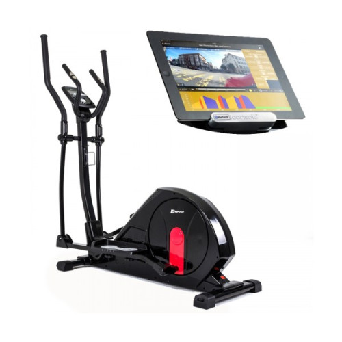 Орбитрек  Hop-Sport HS-55E Elite black/red iConsole+ - фото №5